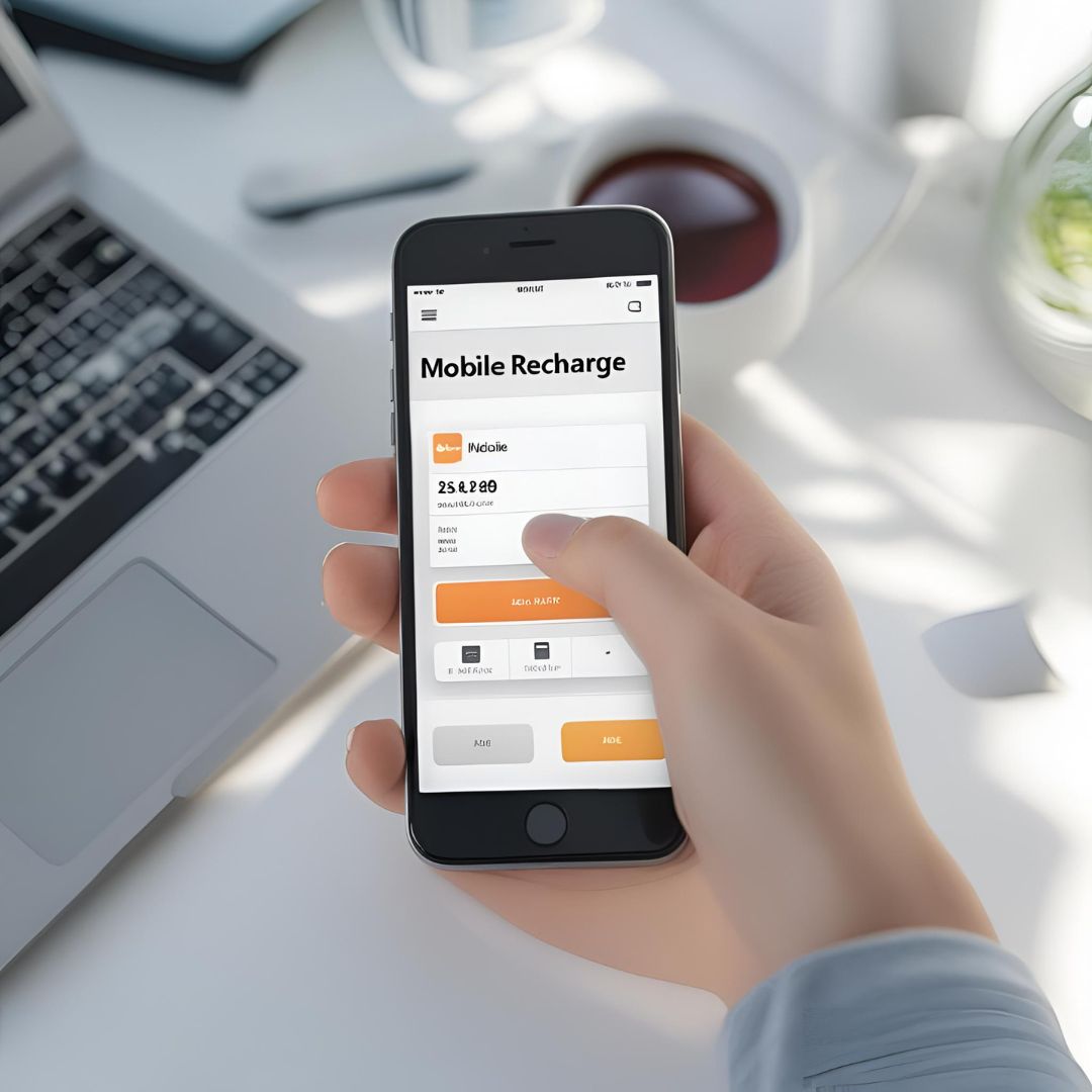 User accessing all bill payment software on smartphone with modern UI and digital payment
interface
