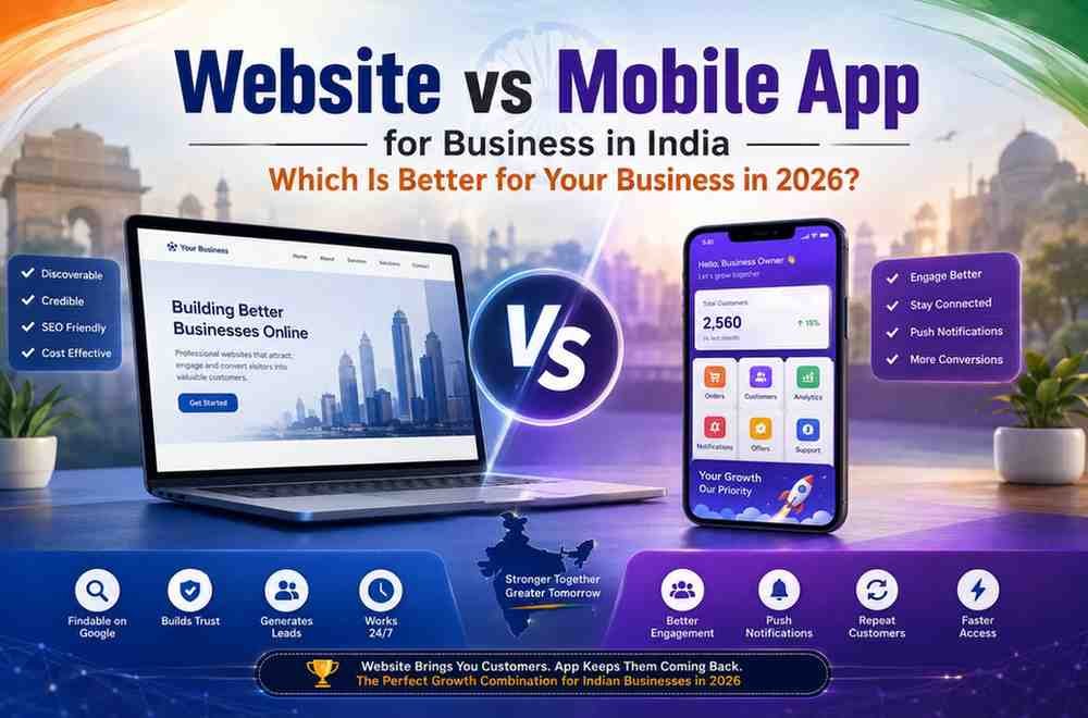 Website vs Mobile App: Which Is Better for Business Growth in India? (2026 Guide)