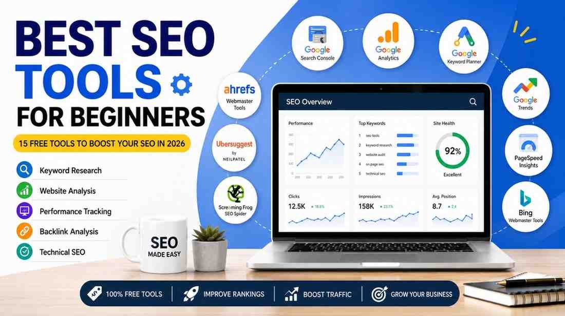 Best SEO Tools for Beginners: 15 Free Tools to Improve Your Website in 2026